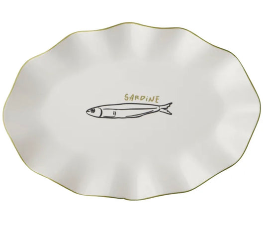MANGIARE SARDINE CERAMIC PLATTER 29X42CM