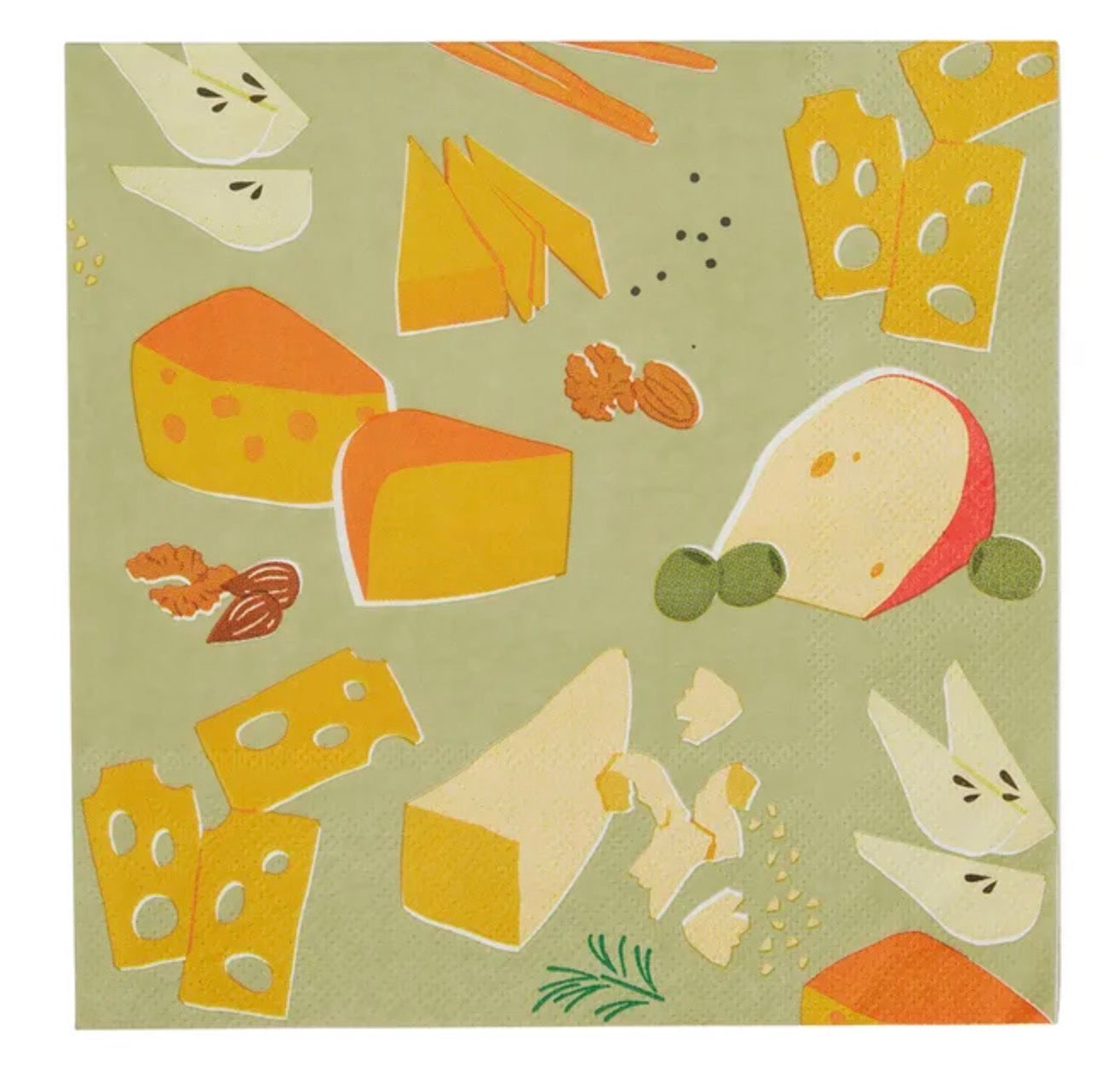 FROMAGE 20PK 3 PLY 33CM NAPKIN OLIVE