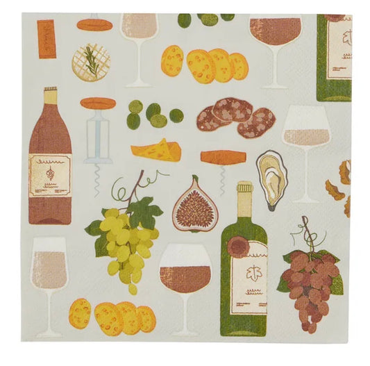 L'HEURE DU VIN 20PK 3 PLY 33CM NAPKIN