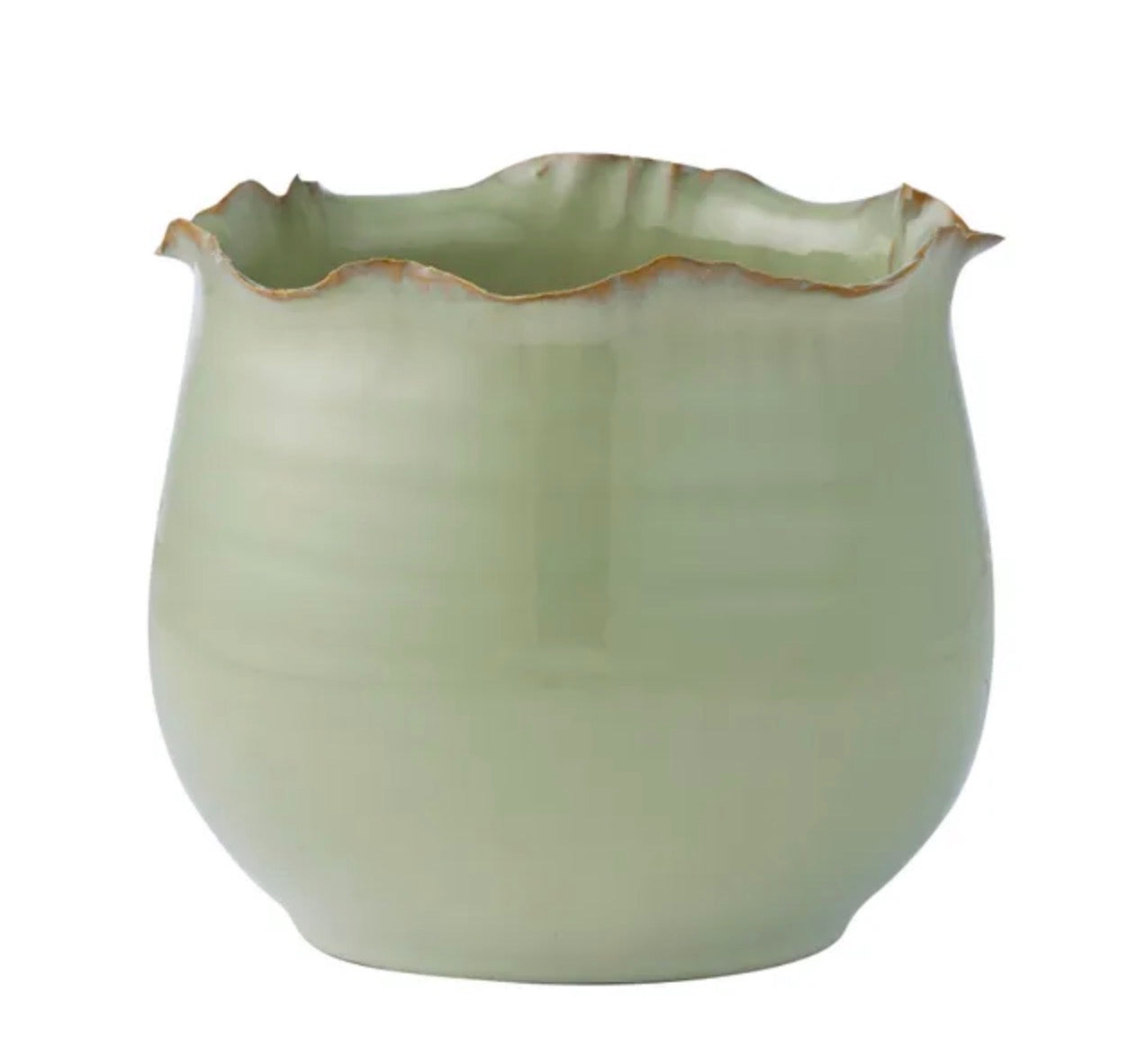 ASTRID CERAMIC POT 20X17CM PISTACHIO LARGE