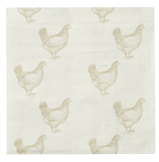 Chooks Napkin White/Nat