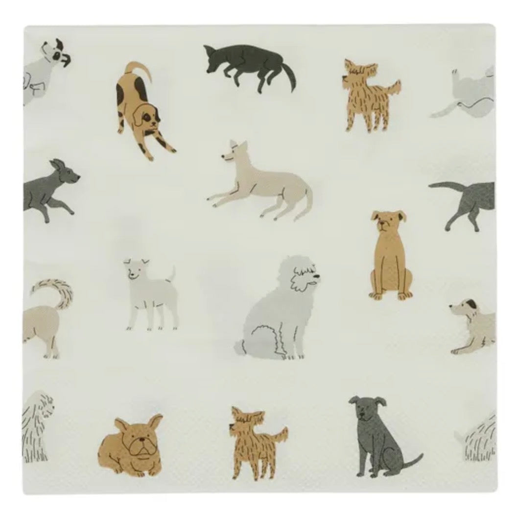 Woofers Napkin White/Nat