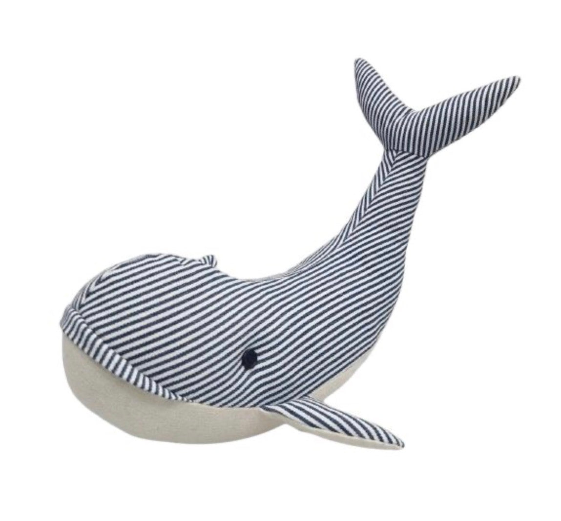 Whale Doorstop Blue