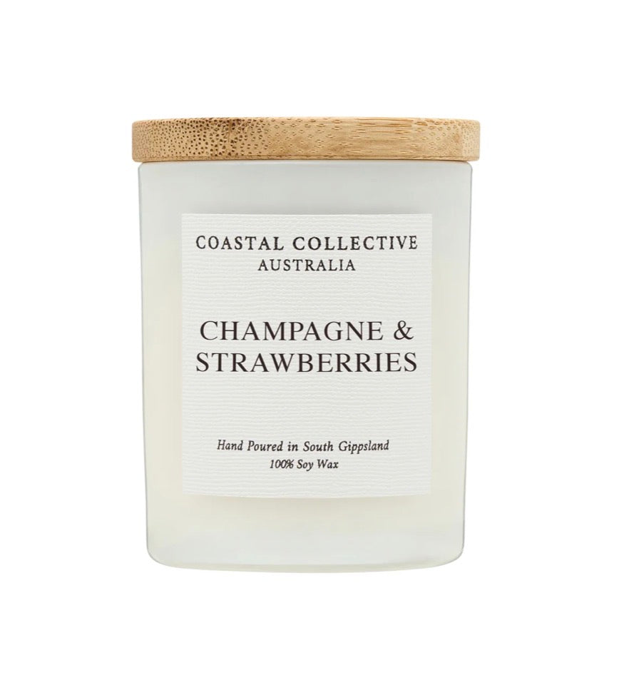 Champagne & Strawberries Mini Jar Candle