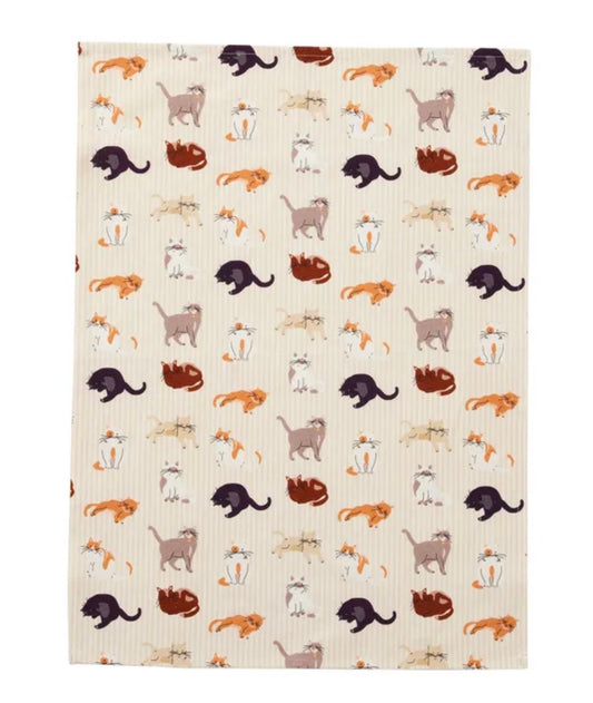 LE CHAT COTTON TEATOWEL 50X70CM MULTI