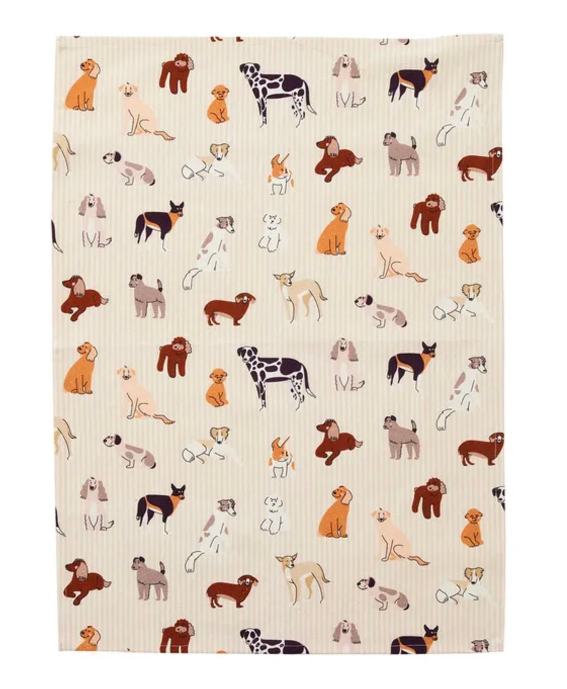 LE CHIEN COTTON TEATOWEL 50X70CM MULTI