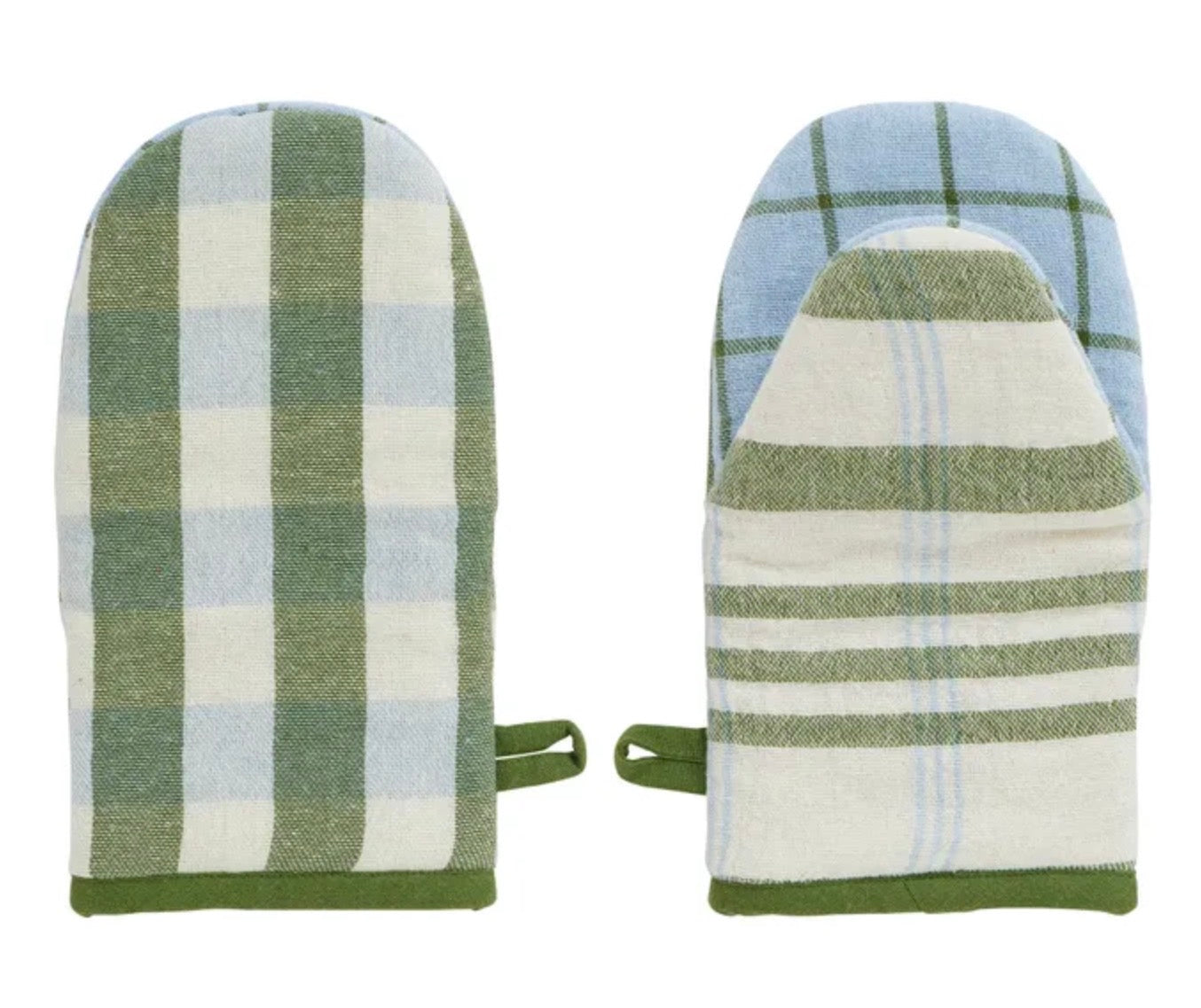 KIT RECYCLED COTTON MITT 15X28CM OLIVE