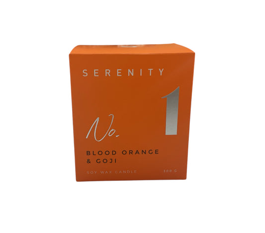 No. 1 Serenity Candle | Blood Orange & Goji
