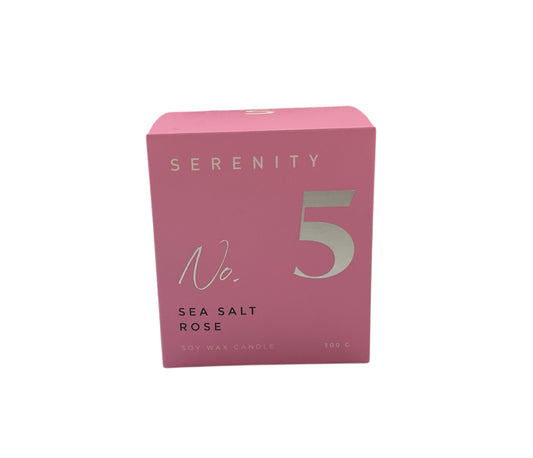 No. 5 Serenity Candle | Sea Salt Rose