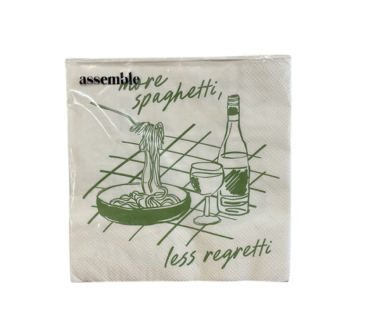 more Spaghetti napkin
