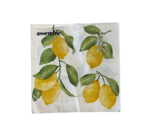 lemon branch napkin