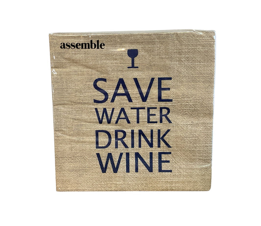 Save Water 20pck 3ply 33cm Napkin Taupe