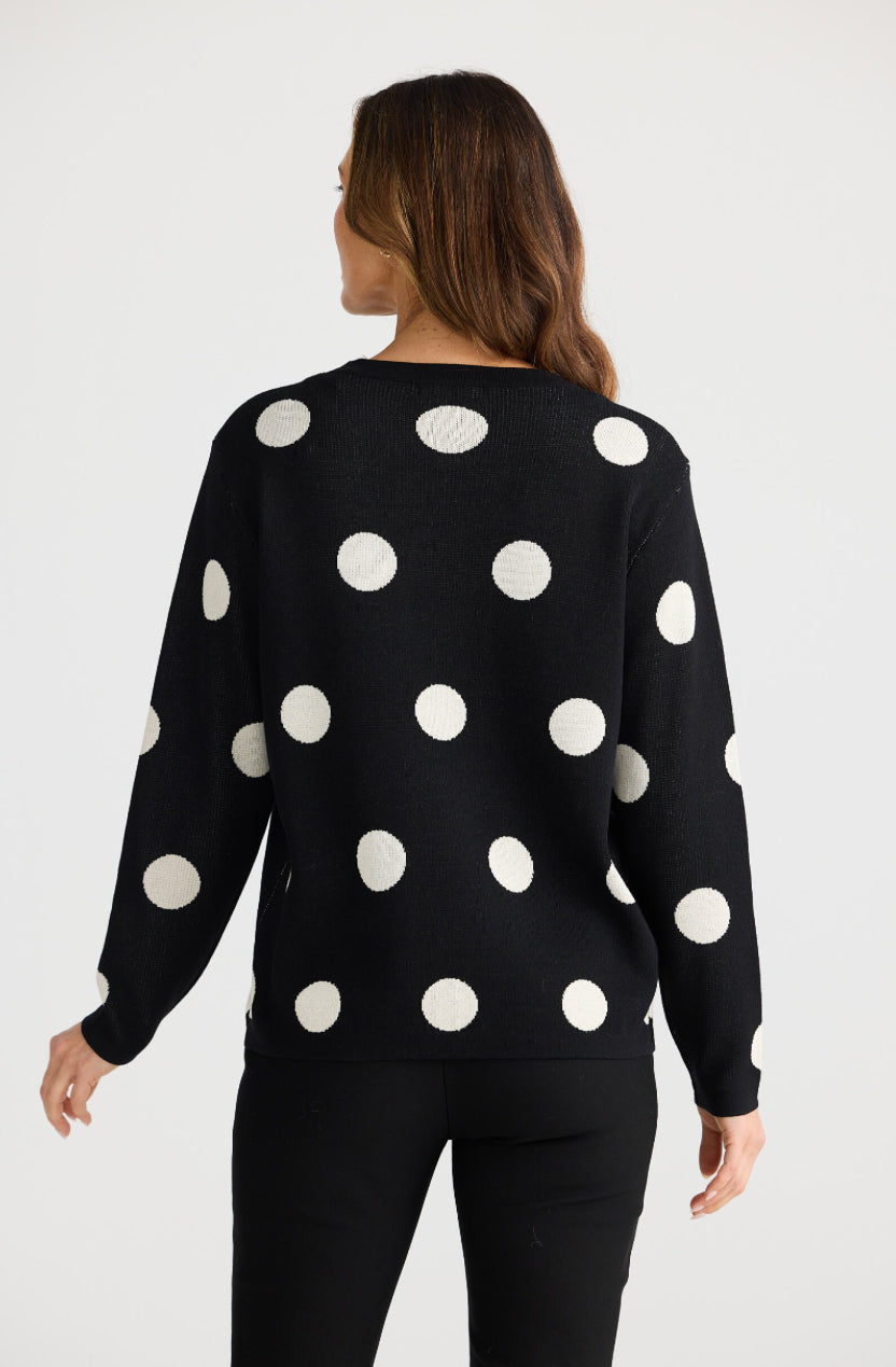Petra Polka Dot Knit
