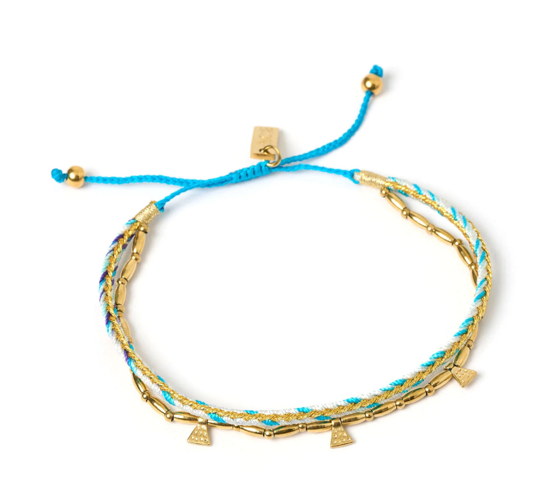 Bennie Gold Bracelet - Sky