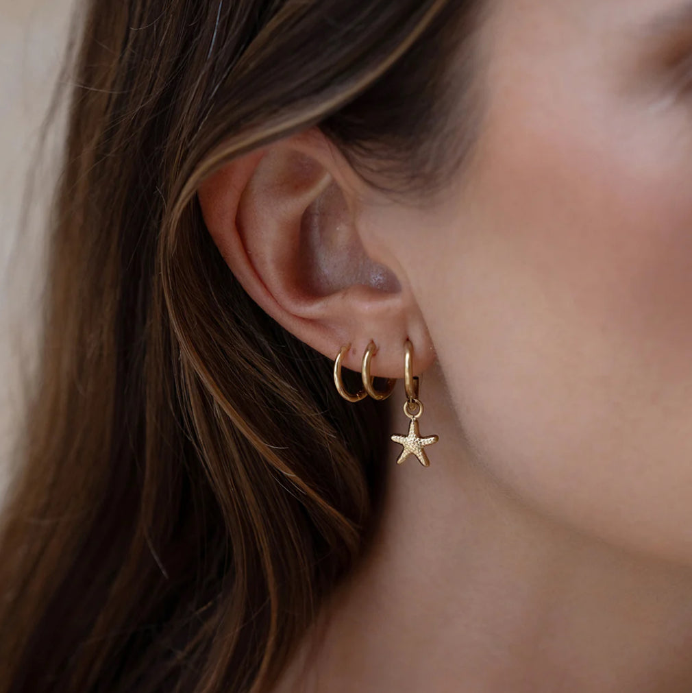 Sea Star Gold Earrings