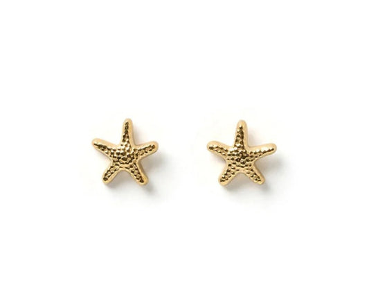 starfish gold studs