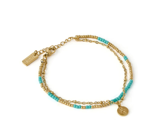 Cobra Gold Bracelet - Ocean