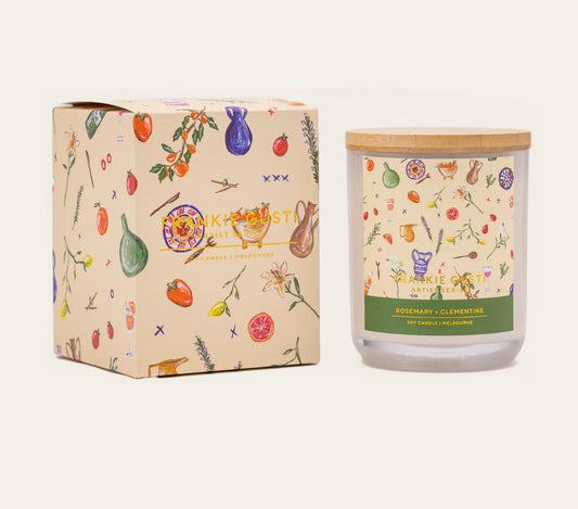 ARTIST SERIES CANDLE | ROSEMARY + CLEMENTINE | BRIGITTE GRANT