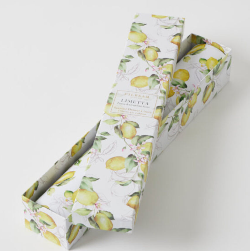 Limetta Scented Drawer Liners 6 Sheets - Lemon & Grapefuit Scent