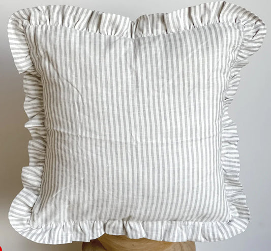 linen french grey stripe