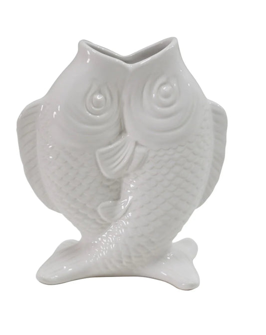 Ceramic Double Fish Vase