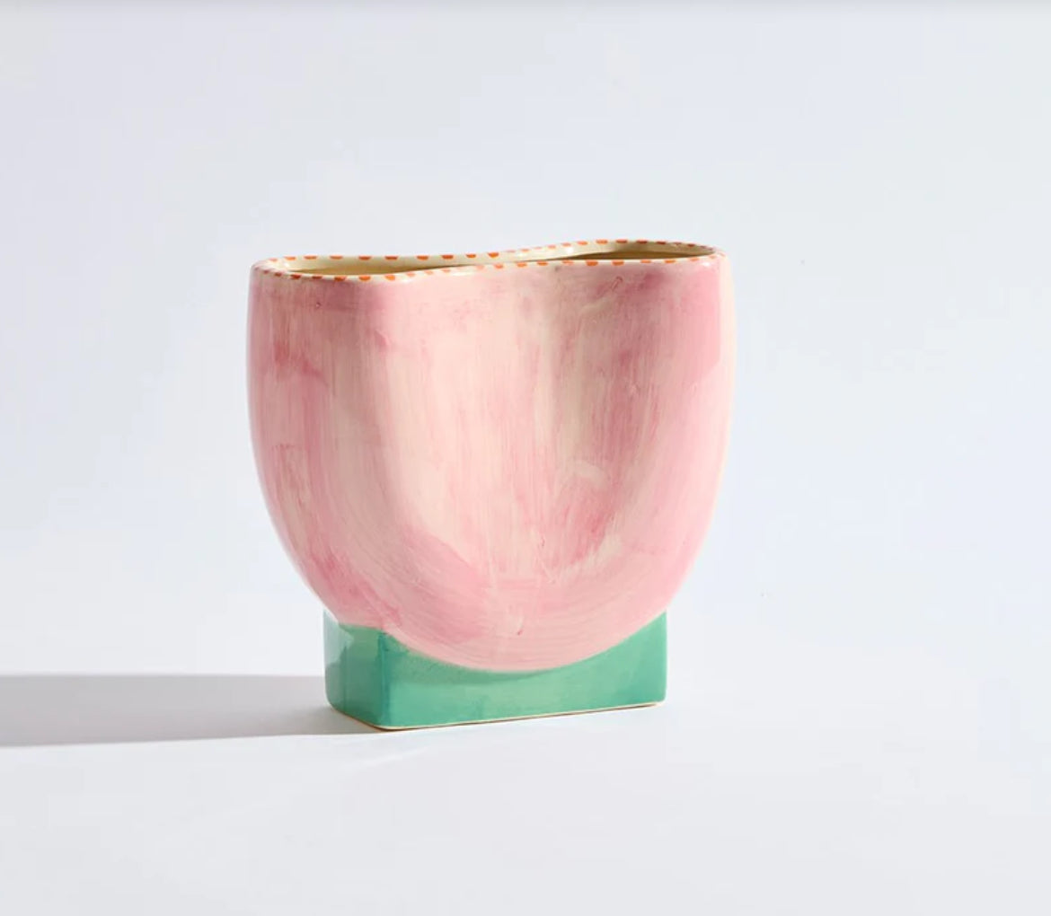 Ipanema Pink Wide Vase