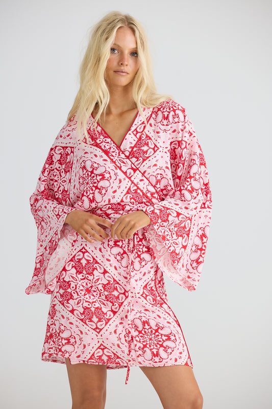 Yuki Wrap Mini Dress