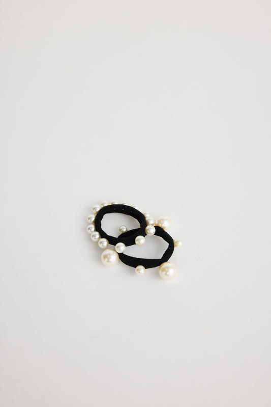 Pearly Hair Tie Set Of 2