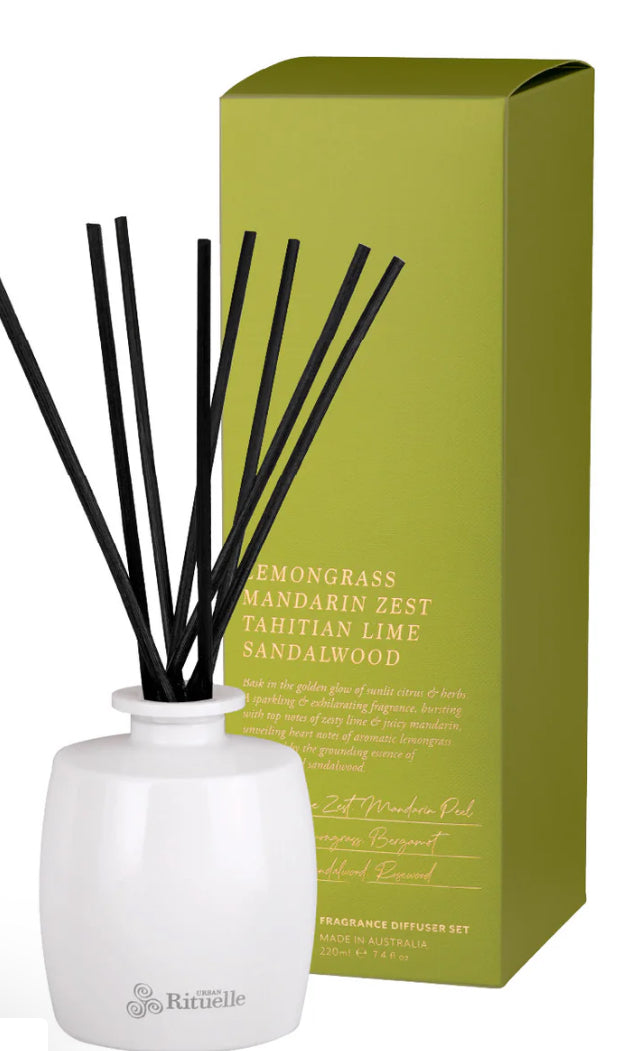 Lemongrass, Mandarin Zest, Tahitian Lime & Sandalwood Diffuser 220ml