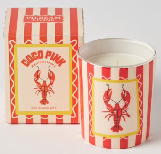 Coco pink scented candle