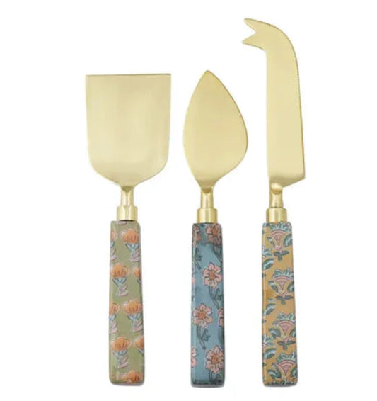 Bagru S/3 S/Steel Cheese Knvs 16cm Multi