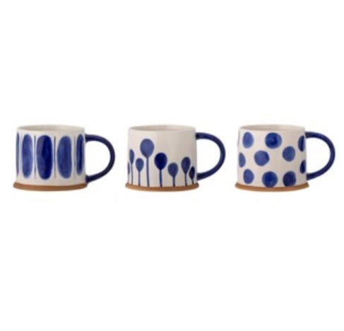 Linora Mug, Blue Stoneware