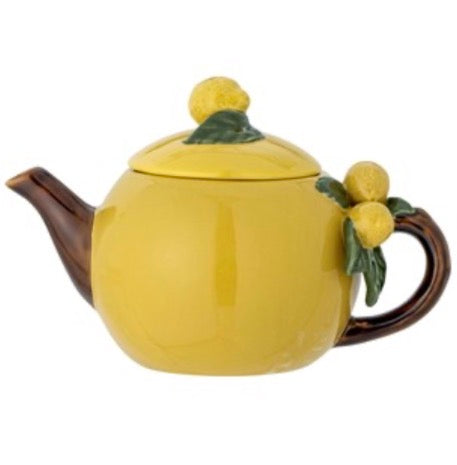 Limone Teapot, Yellow, stoneware