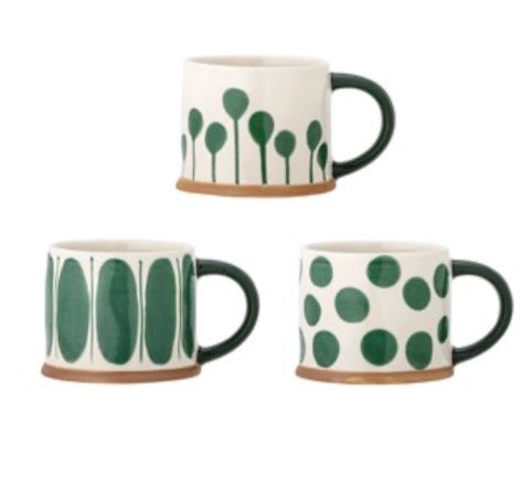 Linora Mug, Green, Stoneware
