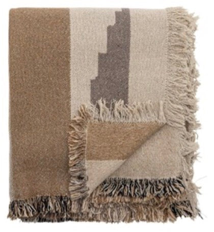 Maji Throw, Brown, Recycled Cotton
