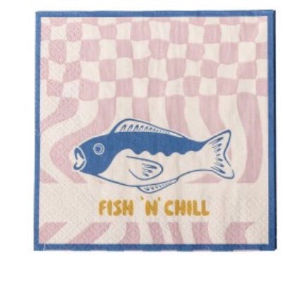 Remy Napkin, Blue, Paper