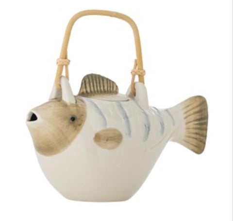 Wrenna Teapot, Grey, Stoneware
