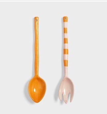 Salad server boavista stripe