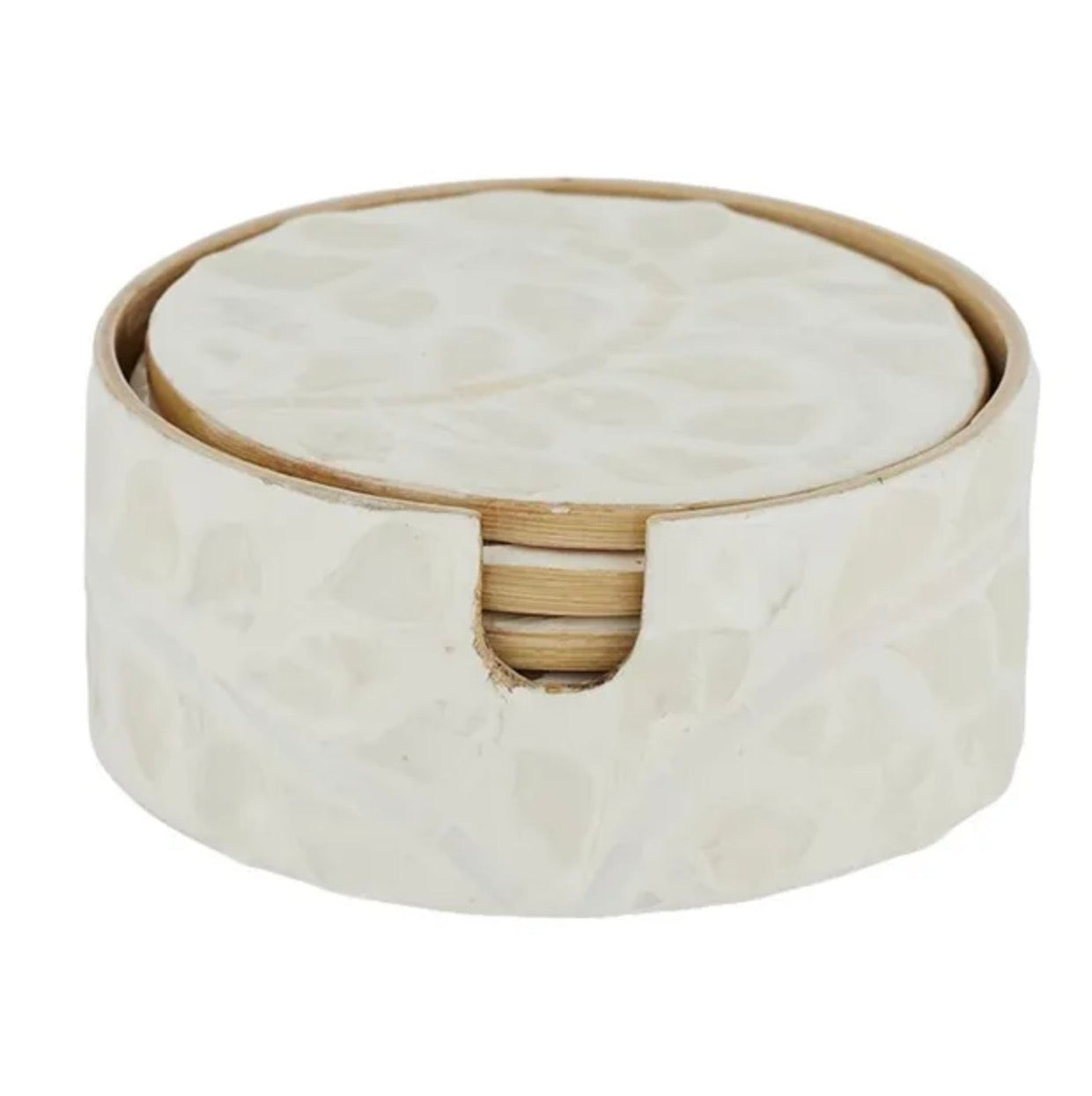 Cheyenne S/6 Inlay Coasters 10cm Ivory