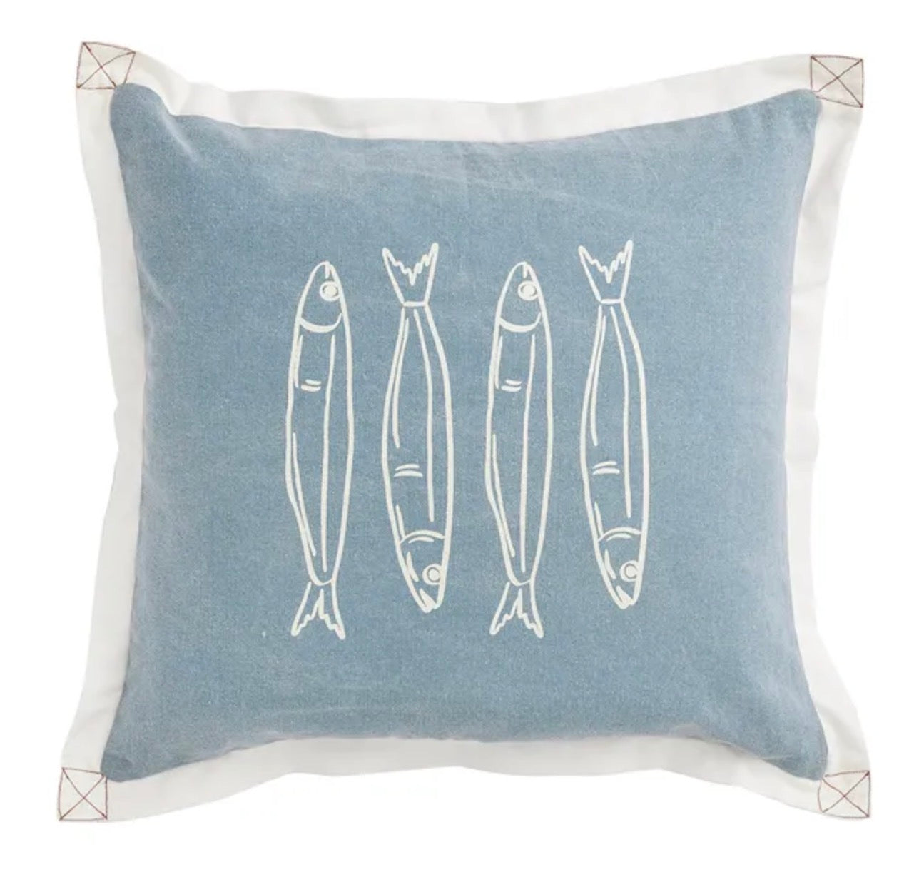 Sardines Cotton Cushion Denim