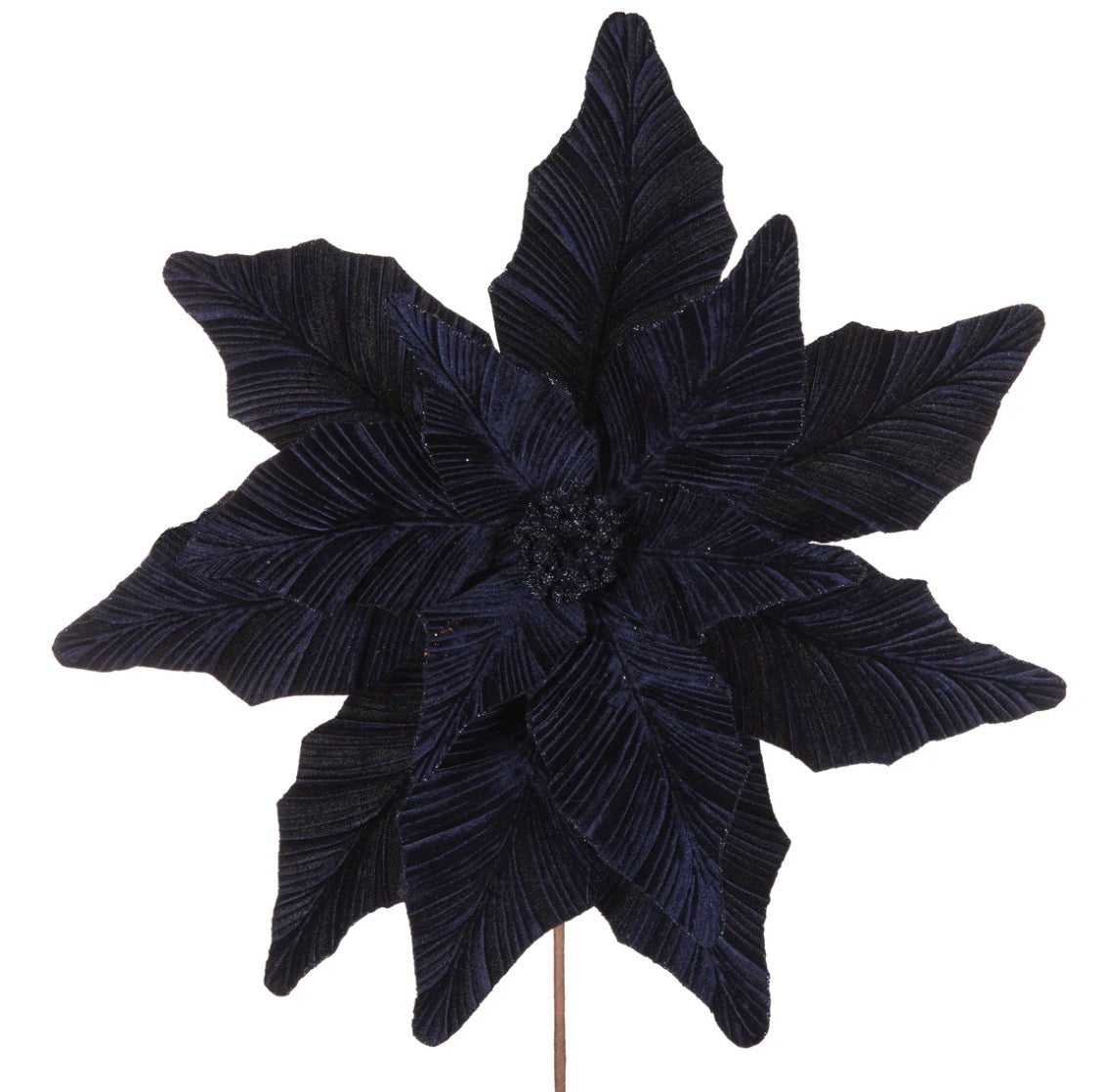 Luxe Midnight Blue Poinsettia