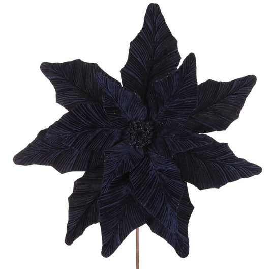 Luxe Midnight Blue Poinsettia