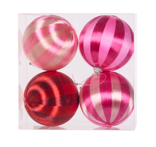 4 PK Pink Joy Silk Baubles
