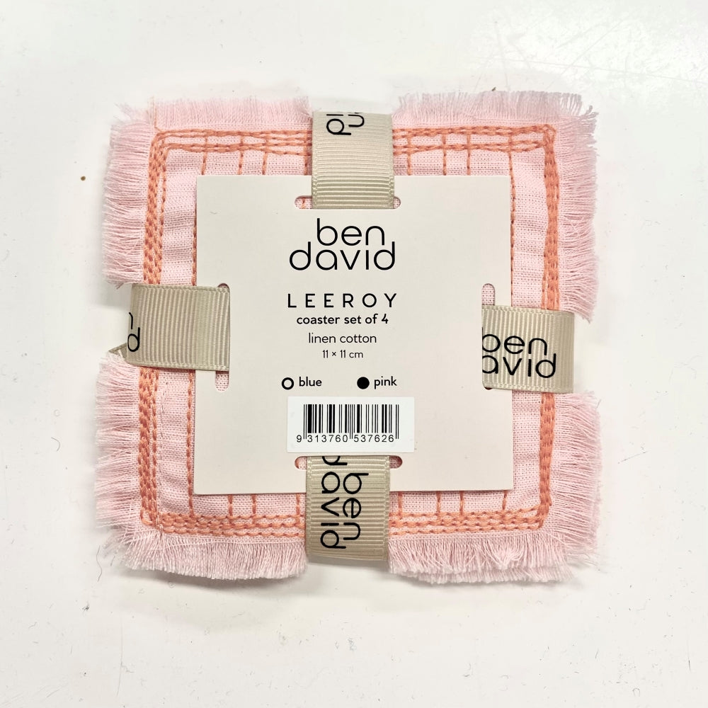 Leeroy Coaster Pink Set of 4