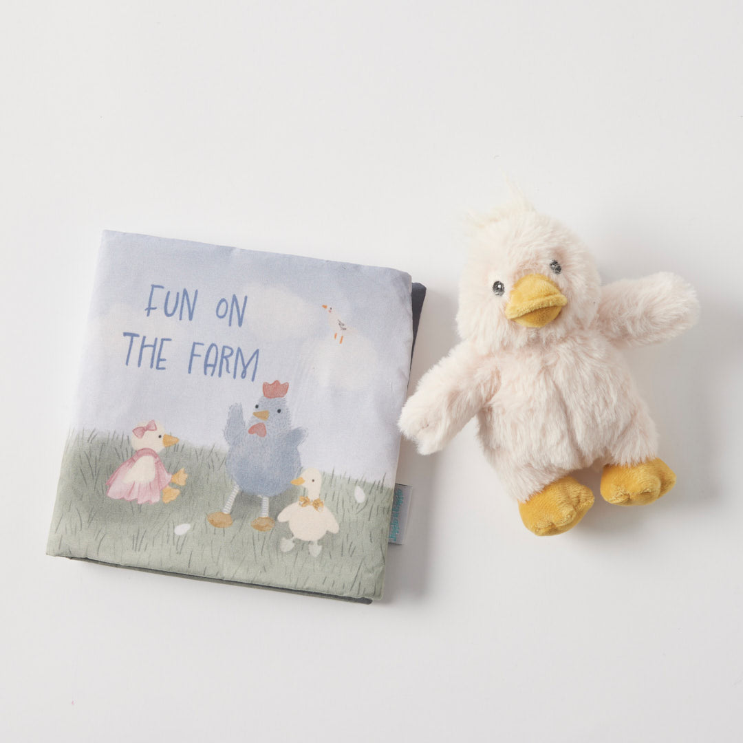 Jiggle & Giggle Fun on the Fram Activity Fabric Book & Toy Set