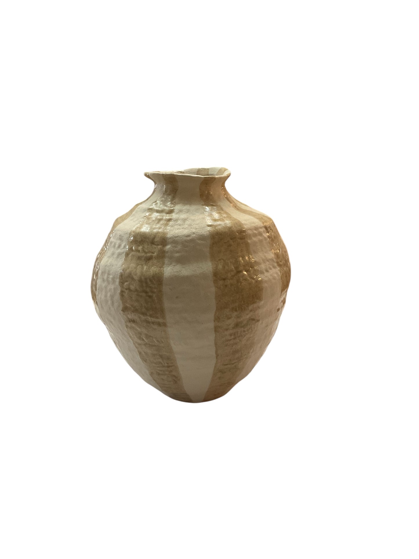 Rayas Ceramic Vase 26x30cm Taupe