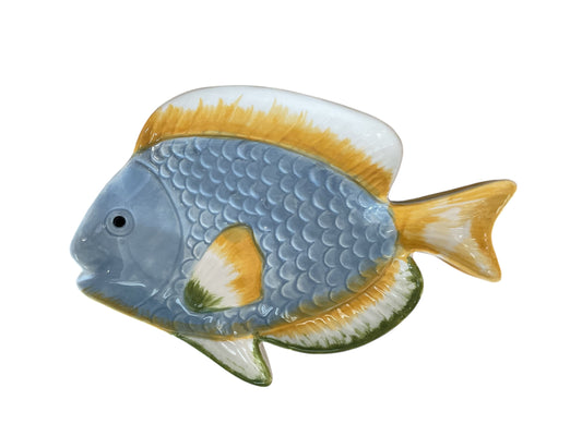 Finneus Ceramic Fish Plate 17x26cm Multi
