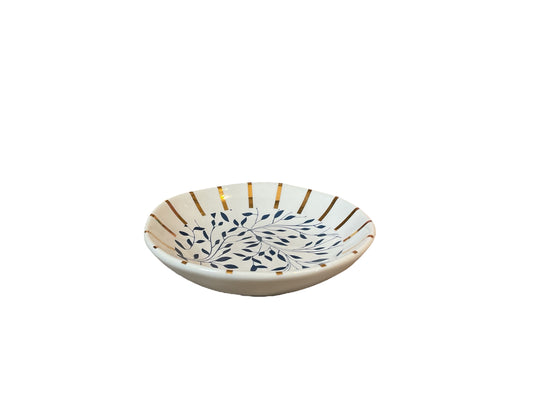 Blue Tartan&Bloom Trinket Bowl