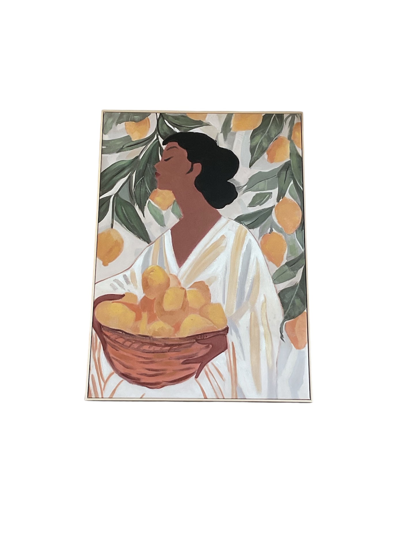 anita nat frame oil 70x100 canvas lady