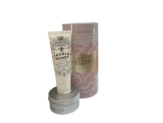 Maine Beach K.I Organic Ligurian Honey BodyCare Duo Tin 2PCE